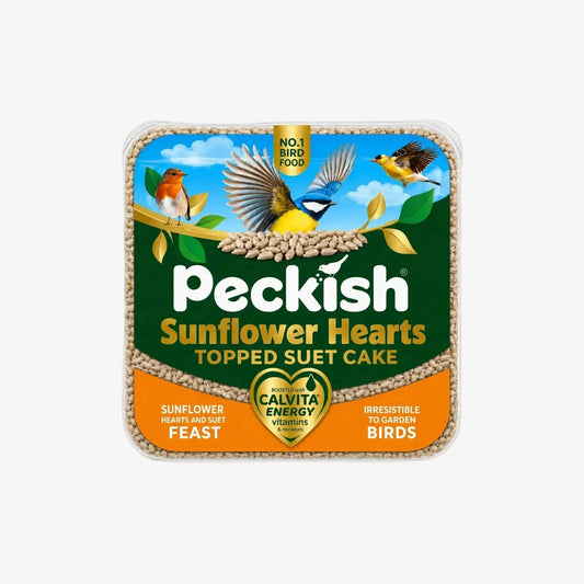 Peckish Topped Suet Cake (kibbled sunflower)