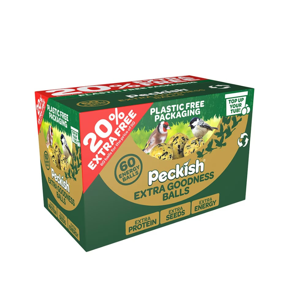 Peckish Extra Goodness Energy Ball 50 Box + 20% Extra Free